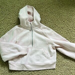 Light pink Lululemon scuba hoodie